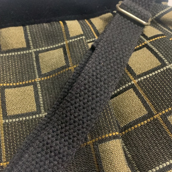 Original Dixie Bag Black / Gold Checkered Pattern and Velvet details - Picture 8 of 8